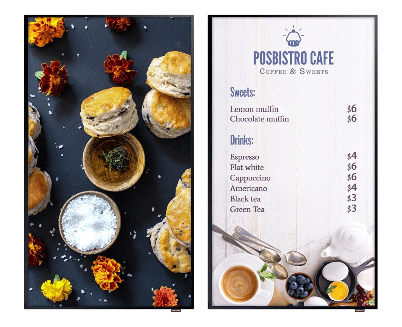 Digital menu boards