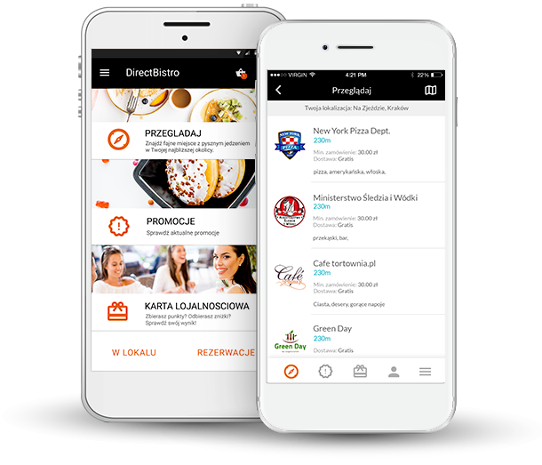 DirectBistro mobilna aplikacja